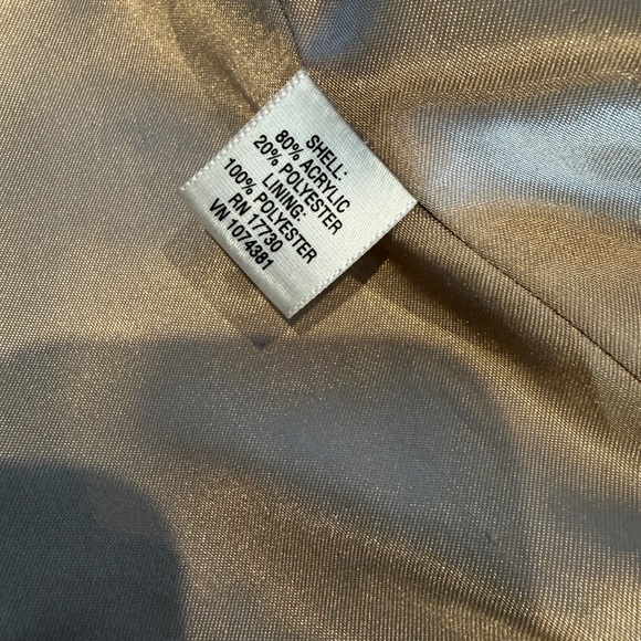 Mossimo Supply Co. Cream and Gray Teddy Jacket vintage from late 90’s - Picture 5 of 7